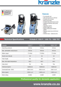 2023 1050 kranzle domestic brochure 