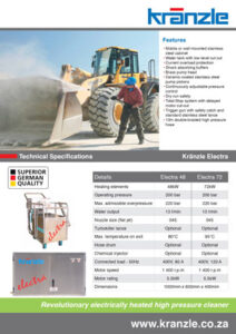 kranzle electra 48 72 brochure