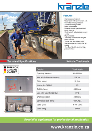kranzle truckwash 2 brochure