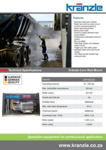 kranzle truck wash 16220