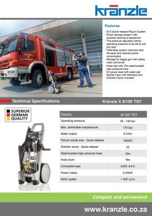 kranzle x8 150 tst